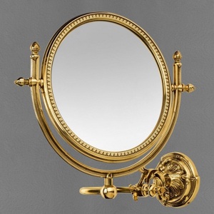 Зеркало косметическое двустороннее настенное Art & Max Barocco AM-2109-Do-Ant античное золото