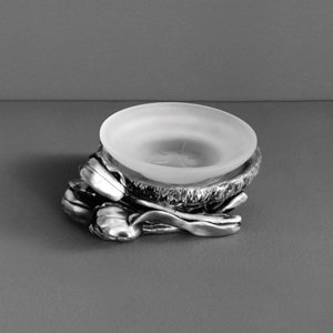 Мыльница настольная Art & Max Tulip AM-B-0082C-T серебро