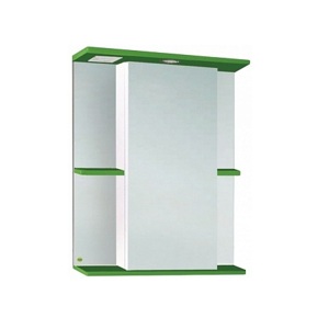 Шкафчик зеркальный Vako Мадрид 550 зелёный