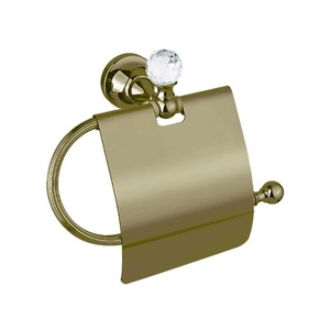 Держатель туалетной бумаги с крышкой Cezares OLIMP-TRH-02-Sw бронза