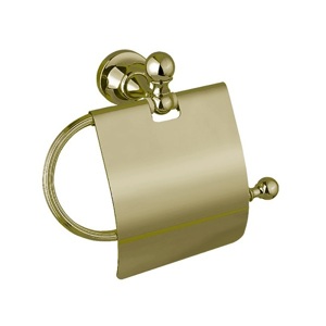 Держатель туалетной бумаги с крышкой Cezares OLIMP-TRH-02-M бронза