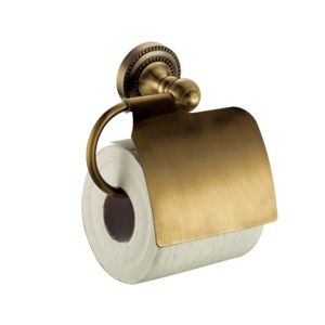 Держатель туалетной бумаги с крышкой Fixsen Antik FX-61110 бронза