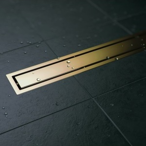 Водоотводящий желоб 550 мм Pestan Confluo Premium Line Gold 13100052 золото