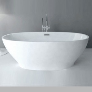 Акриловая отдельностоящая ванна 165*80 см Abber AB9207 белая
