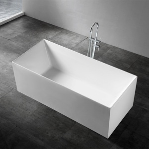 Акриловая отдельностоящая ванна 170*75 см Abber AB9274-1.7 белая