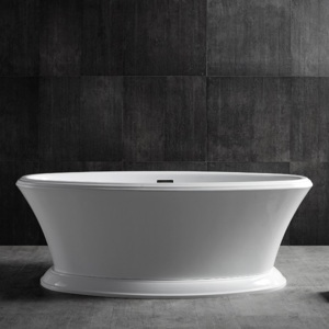 Акриловая отдельностоящая ванна 170*80 см Abber AB9289 белая