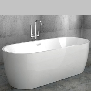 Акриловая отдельностоящая ванна 175,5*80 см Abber AB9219 белая