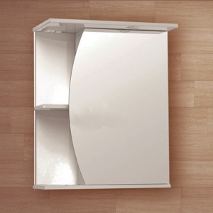 Шкафчик зеркальный с подсветкой Олимпия Орфей 55 правый 00428