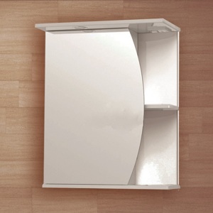 Шкафчик зеркальный с подсветкой Олимпия Орфей 50 левый 00425