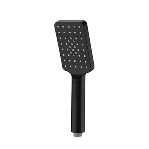Лейка душевая 3-функциональная WasserKRAFT Abens A130 чёрная матовая Soft-touch