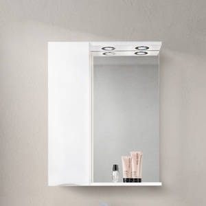 Шкафчик зеркальный BelBagno MARINO-SPC-600/750-1A-BL-P-L белый глянцевый левый