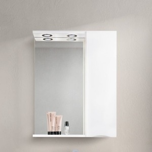 Шкафчик зеркальный BelBagno MARINO-SPC-600/750-1A-BL-P-R белый глянцевый правый