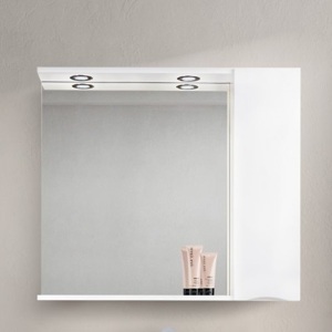 Шкафчик зеркальный BelBagno MARINO-SPC-900/750-1A-BL-P-R белый глянцевый правый