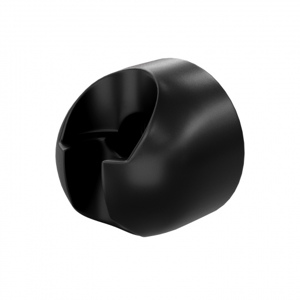 Настенный фиксированный держатель ручного душа WasserKRAFT A223 чёрный матовый