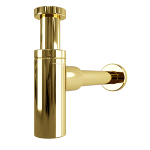 Сифон для раковины WasserKRAFT A173 глянцевое золото