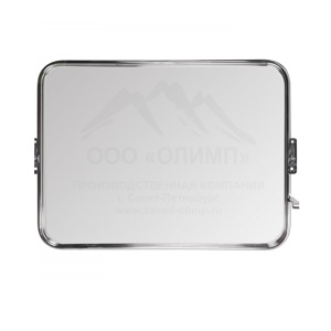Зеркало настенное поворотное антивандальное 600*400 мм Олимп ZNPP-60-40 хром