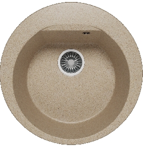 Кухонная каменная мойка Polygran ATOL-520 песочный