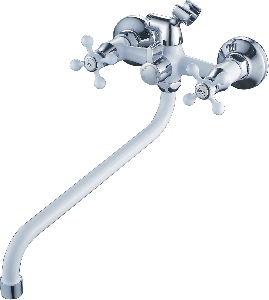 Смеситель для ванны с шаров перекл серый HAIBA CRON CN2208-8