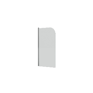 Шторка для ванны 70x150 GROSSMAN GR-100/1 профиль хром стекло прозрачное 6 мм