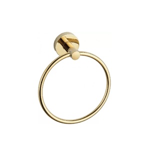 Держатель полотенца кольцо Rea Mist REA-80029 глянцевое золото