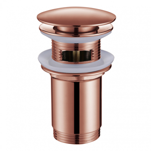 Донный клапан с переливом ABBER AF0010MRG матовое розовое золото