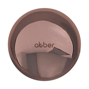 Накладка на слив для раковины ABBER AC0014RG розовое золото глянцевое, керамика