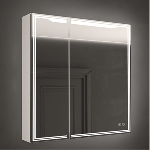 Зеркало-шкаф с подсветкой и функцией антизапотевания, правый Art & Max Merano AM-Mer-800-800-2D-R-DS-F