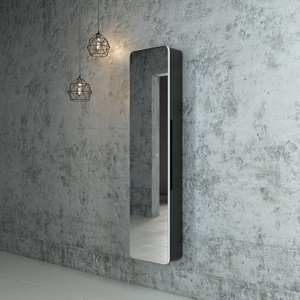 Зеркало-шкаф с подсветкой Art & Max Lecce AM-Lec-360-1560-1D-DS-F-Nero