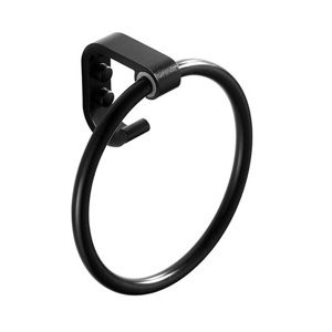 Полотенцедержатель кольцо Accoona A11608 чёрный