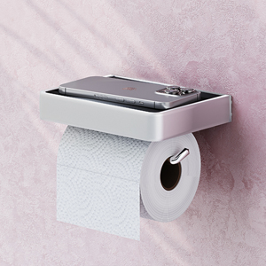 Держатель туалетной бумаги с полочкой для телефона Damixa Jupiter DA77341500