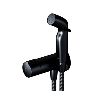Встраиваемый смеситель с гигиеническим душем AM.PM X-Joy F0H85A522 чёрный матовый