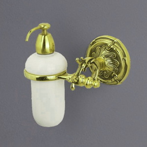 Дозатор для жидкого мыла настенный ART & MAX Barocco AM-1788-Do-Ant античное золото