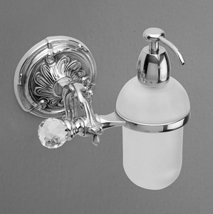 Дозатор для жидкого мыла настенный ART & MAX Barocco Crystal AM-1788-Cr-C хром