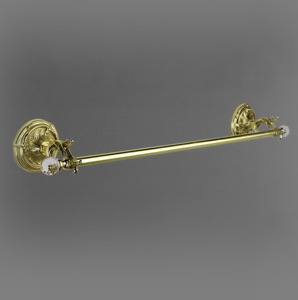 Полотенцедержатель одинарный 70 см Art & Max Barocco Crystal AM-1779-Do-Ant-C античное золото
