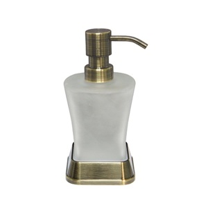 Дозатор для жидкого мыла настольный WasserKRAFT Exter K-5599 светлая бронза