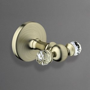 Крючок двойной Art & Max Antic Crystal AM-E-2686SJ-Br бронза