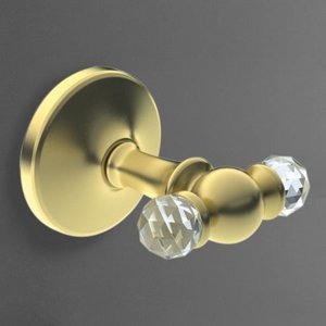 Крючок двойной Art & Max Antic Crystal AM-E-2686SJ-Do золото