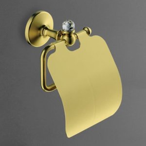 Держатель туалетной бумаги с крышкой Art & Max Antic Crystal AM-E-2683SJ-Do золото