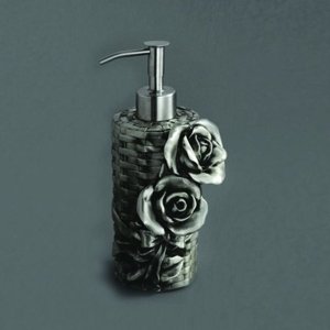 Дозатор для жидкого мыла настольный ART & MAX Rose AM-B-0091A-T серебро